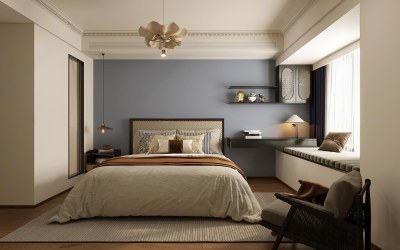 法式复古风卧室3D模型下载